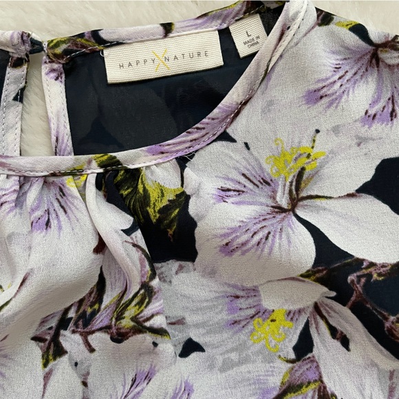 Pretty Floral Mini Dress - Like New! - Picture 3 of 3